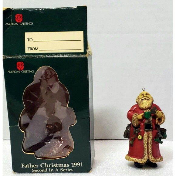 1991 American Greetings Father Christmas Ornament | Second Series | Vintage - Picture 6 of 16